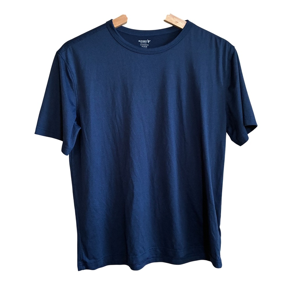 Old Navy Cloudmotion Active T-Shirt XL Navy Blue Boys Go-Dry Cool Performance